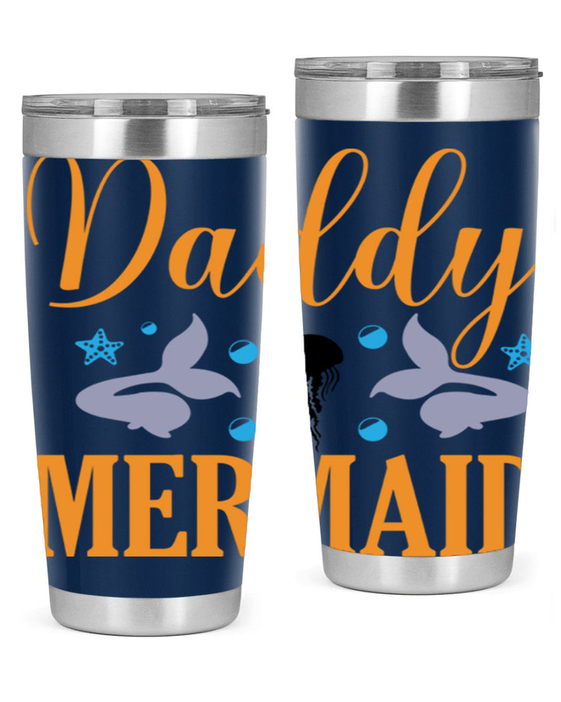 Daddy Mermaid Design 113#- mermaid- Tumbler