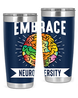 EmbraceNeurodiversityAwarenessTshirt 133#- alzheimers- Tumbler