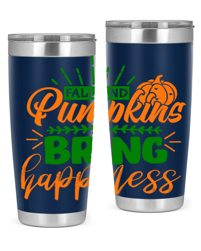 Fall and Pumpkins Bring Happiness 85#- fall- Tumbler