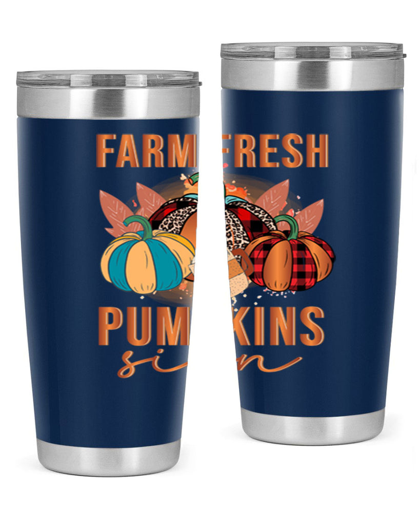 Farm Fresh Pumpkins Sign 175#- fall- Tumbler
