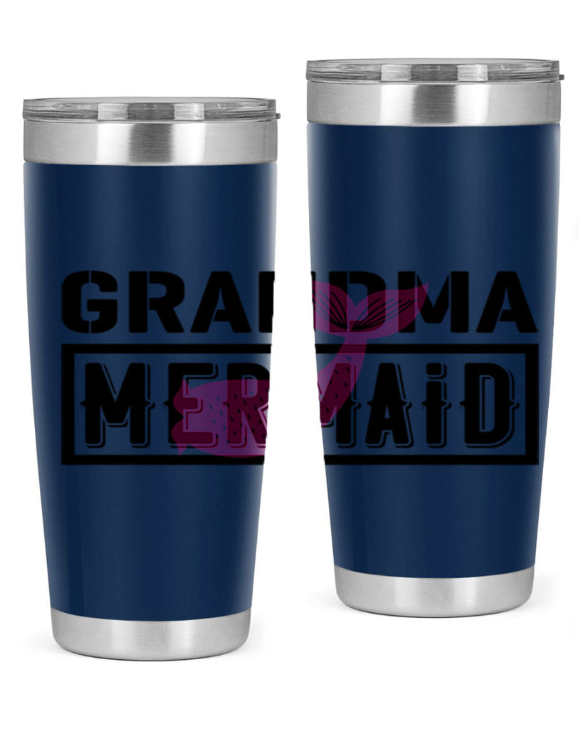 Grandma mermaid 203#- mermaid- Tumbler