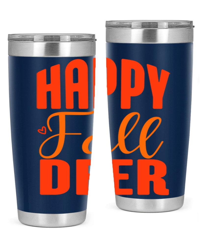 Happy Fall Deer Design 218#- fall- Tumbler