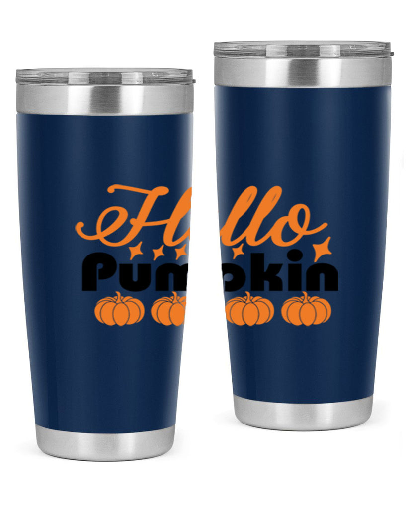 Hello Pumpkin 292#- fall- Tumbler