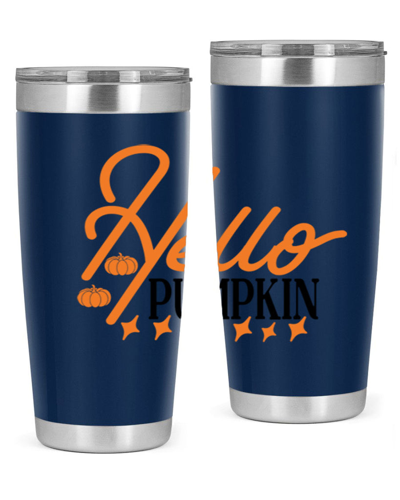 Hello Pumpkin 293#- fall- Tumbler