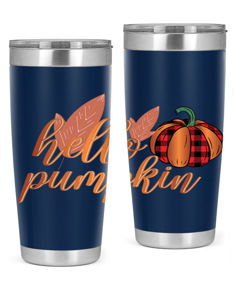 Hello Pumpkin 294#- fall- Tumbler