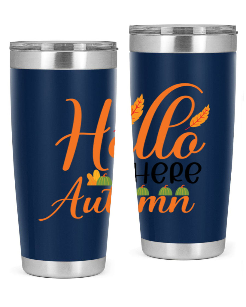 Hello There Autumn 297#- fall- Tumbler