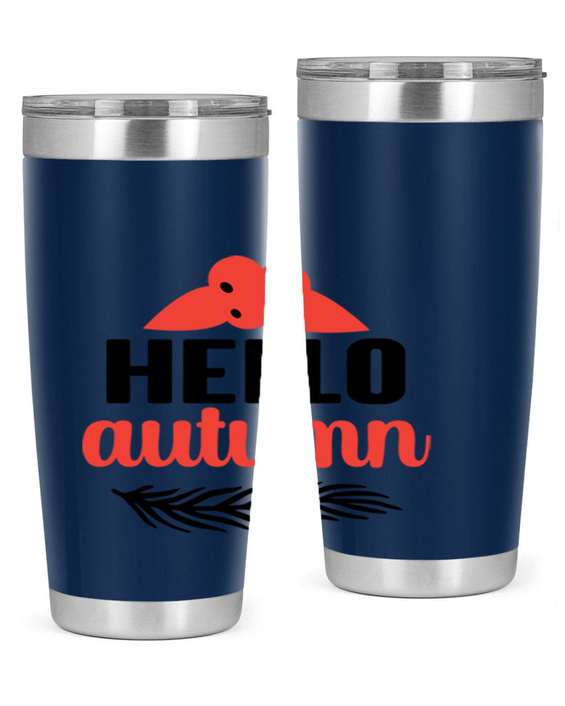 Hello autumn 269#- fall- Tumbler