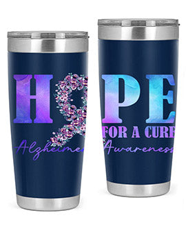 Hope For A Cure AlzheimerS Awareness 163#- alzheimers- Tumbler