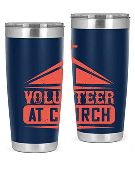 I Volunteer At Church Style 47#- volunteer- Tumbler