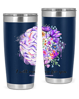 I Will Remember For You Brain Alzheimers Awareness 184#- alzheimers- Tumbler