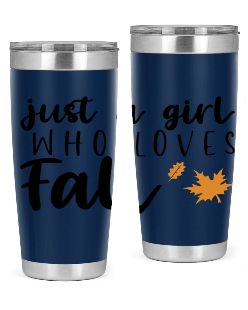 Just A Girl Who Loves Fall 380#- fall- Tumbler