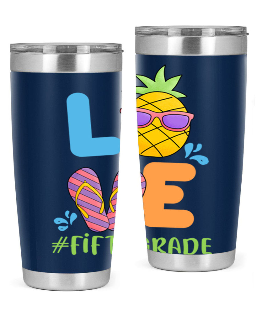 LOVE 5th Grade Summer Pineapple 19#- 5th grade- Tumbler