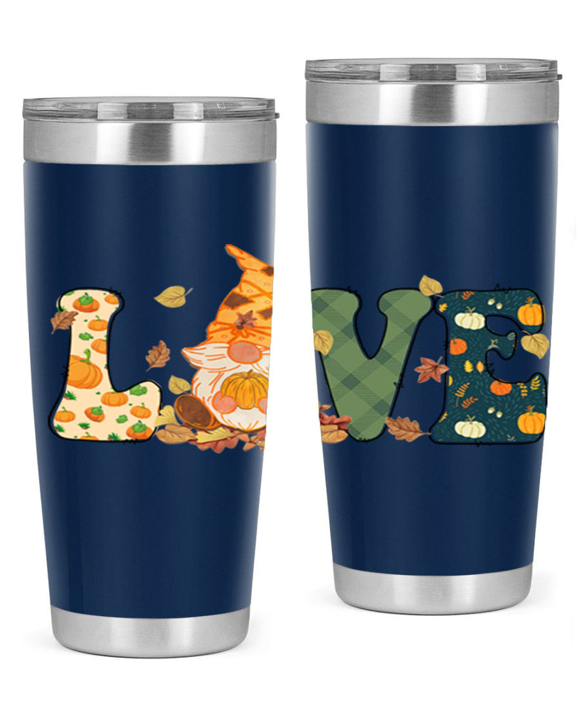 LOVEFallAutumnGnome 415#- fall- Tumbler