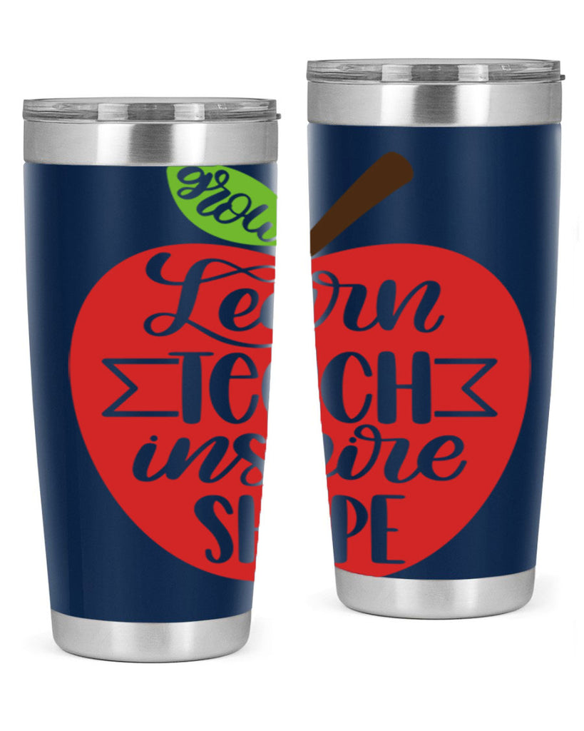 Learn Teach Inspire Shape Style 68#- teacher- tumbler