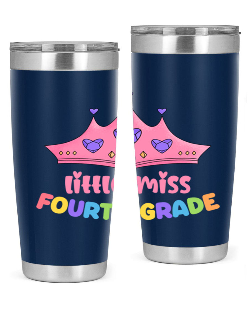 Little Miss 4th Grade 17- 4th  grade- Tumbler