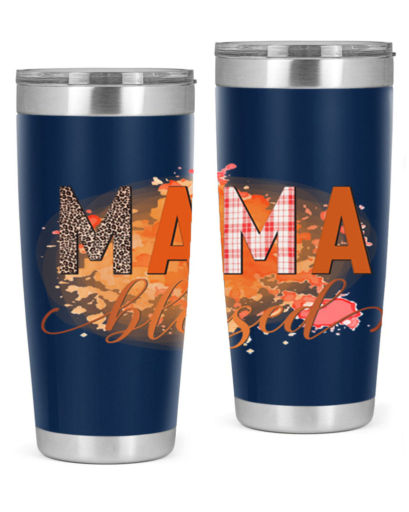 Mama Blessed 418#- fall- Tumbler