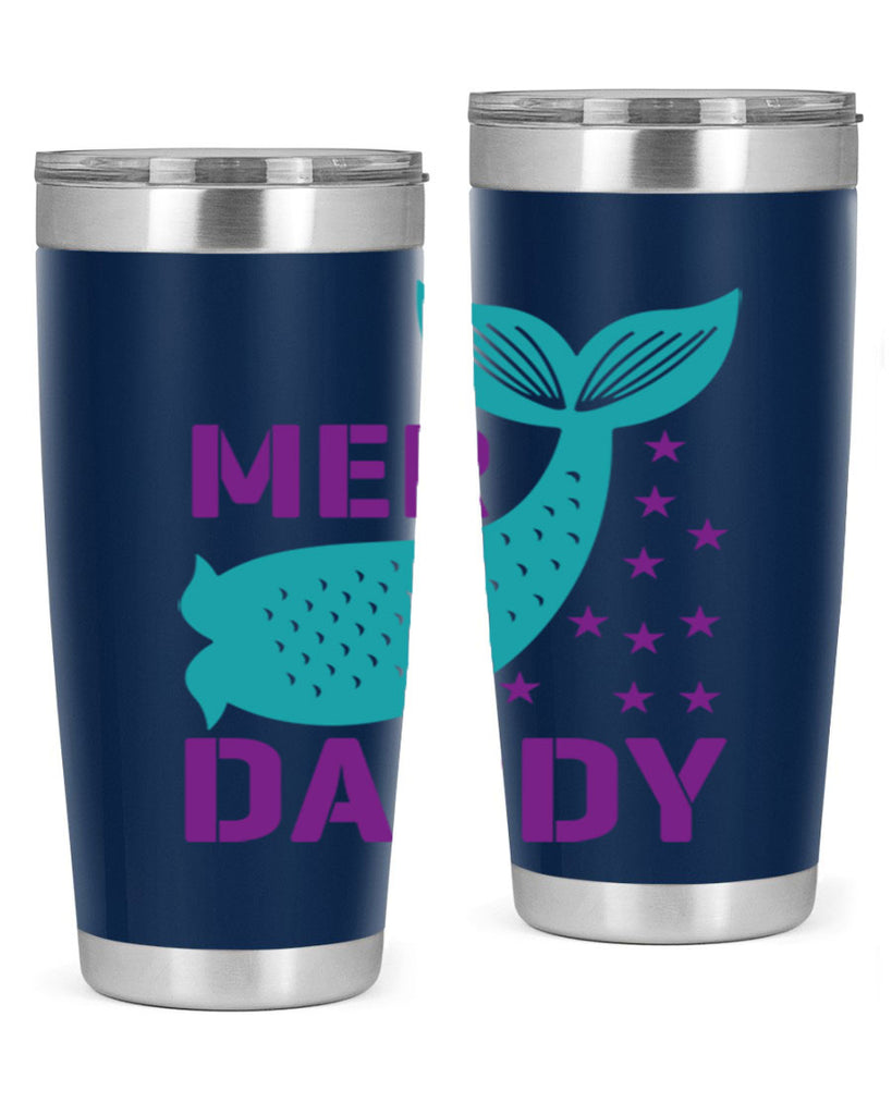 Mer Daddy 326#- mermaid- Tumbler