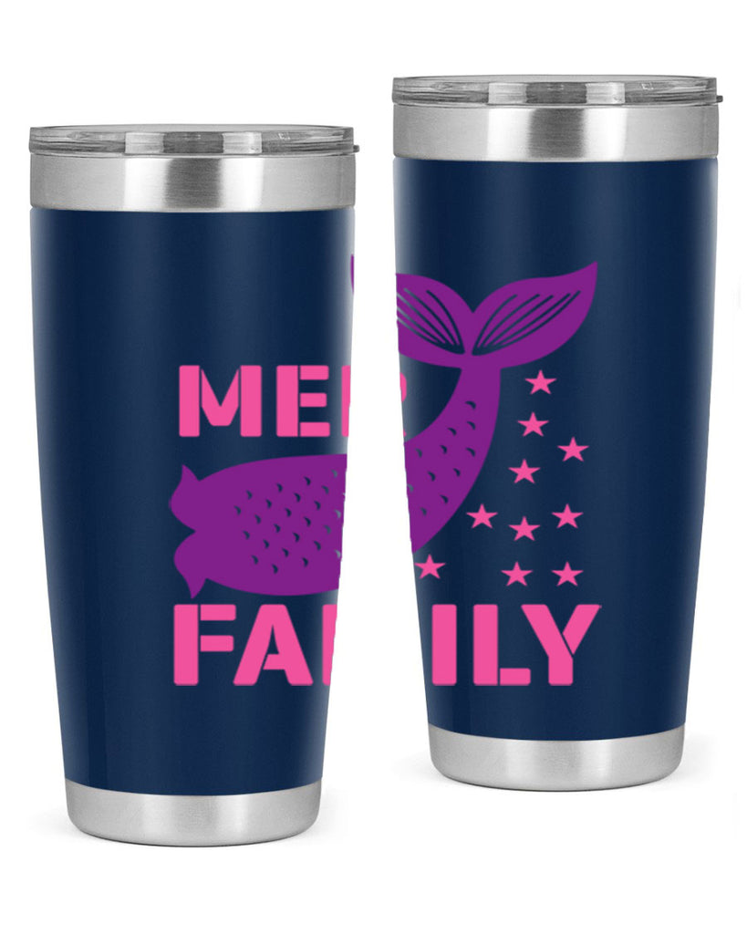 Mer Family 327#- mermaid- Tumbler