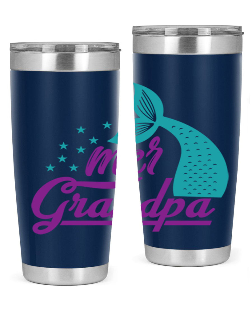 Mer Grandpa 329#- mermaid- Tumbler