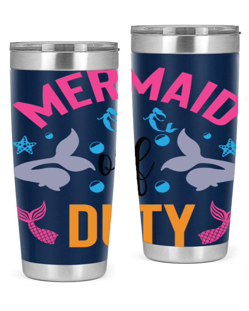 Mermaid Off Duty Design 438#- mermaid- Tumbler