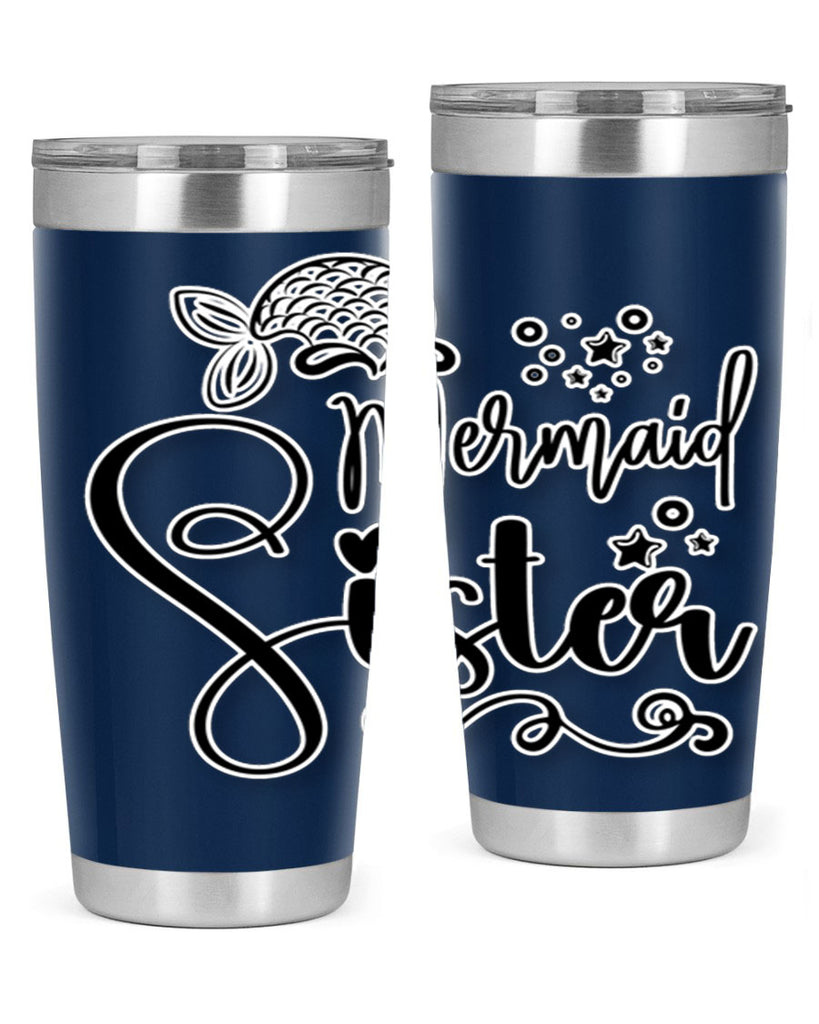 Mermaid Sister 441#- mermaid- Tumbler