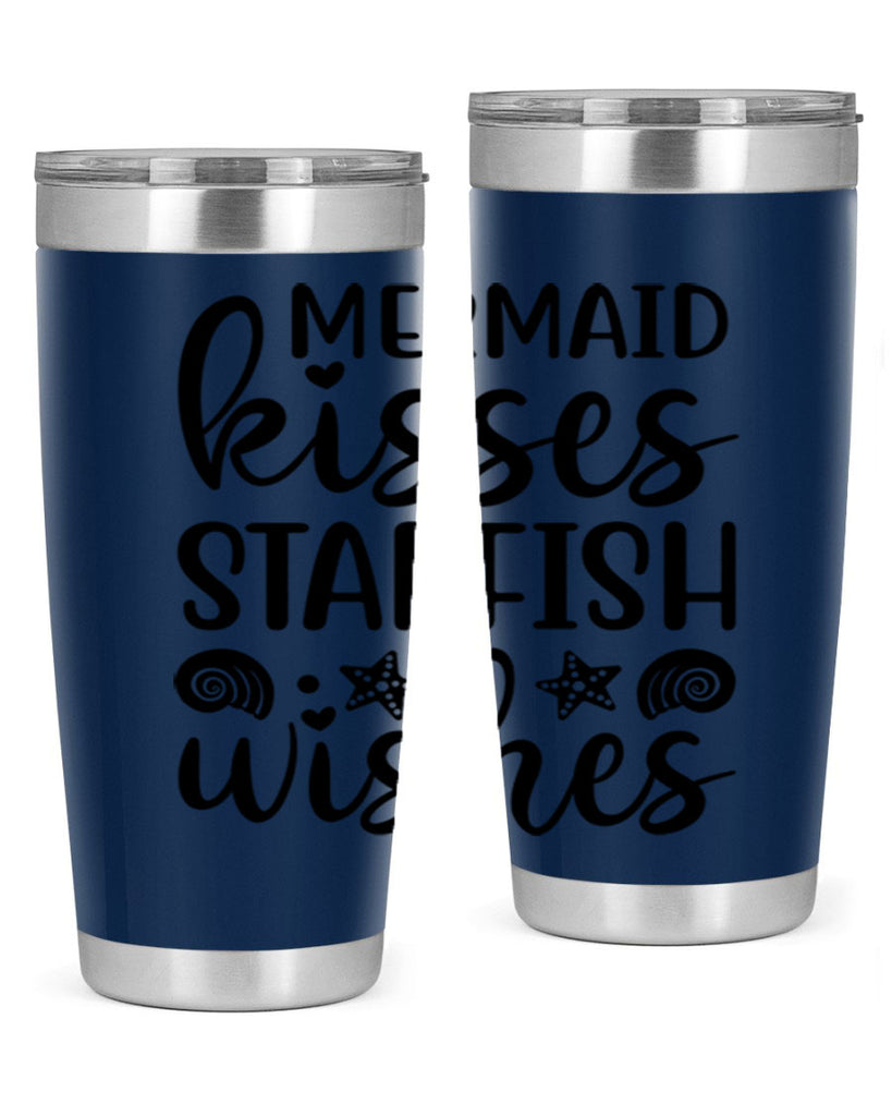 Mermaid kisses starfish wishes 426#- mermaid- Tumbler