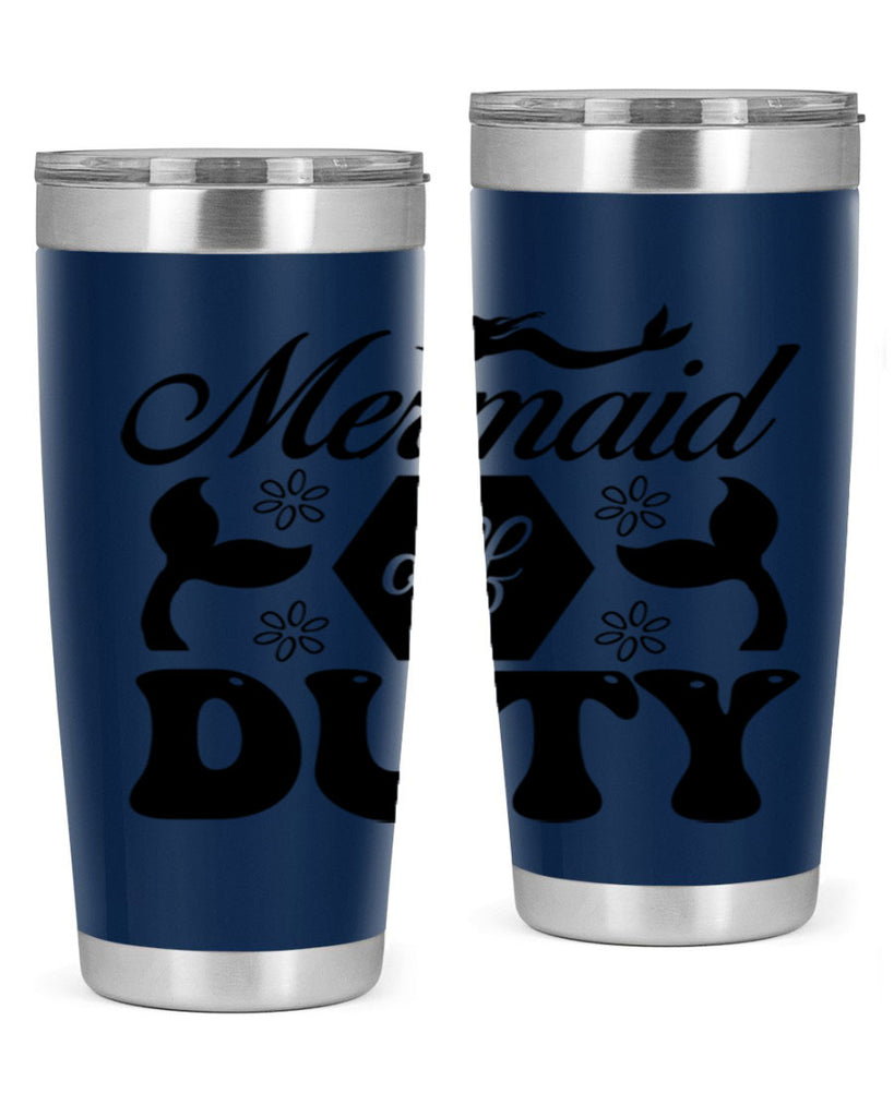 Mermaid off duty 433#- mermaid- Tumbler