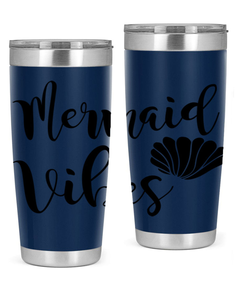 Mermaid vibes 464#- mermaid- Tumbler