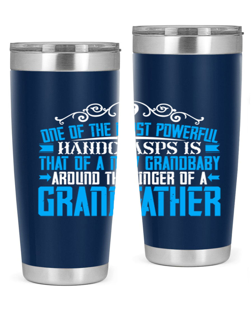 One of the most powerful handclasps is that of a new grandbaby 76#- grandpa - papa- Tumbler