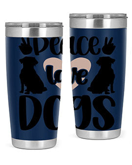 Peace Love Dogs Style 13#- dog- Tumbler