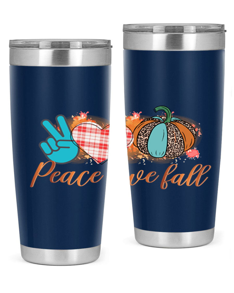 Peace Love Fall 466#- fall- Tumbler