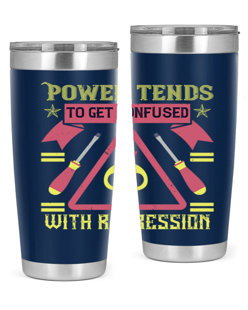 Power tends to get confused with repression Style 17#- electrician- tumbler