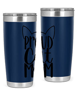 Pround Cat Mom Style 103#- cat- Tumbler