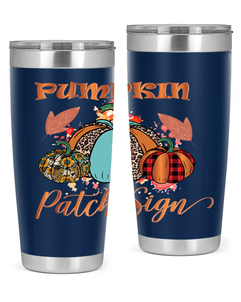 Pumpkin Patch Sign 530#- fall- Tumbler