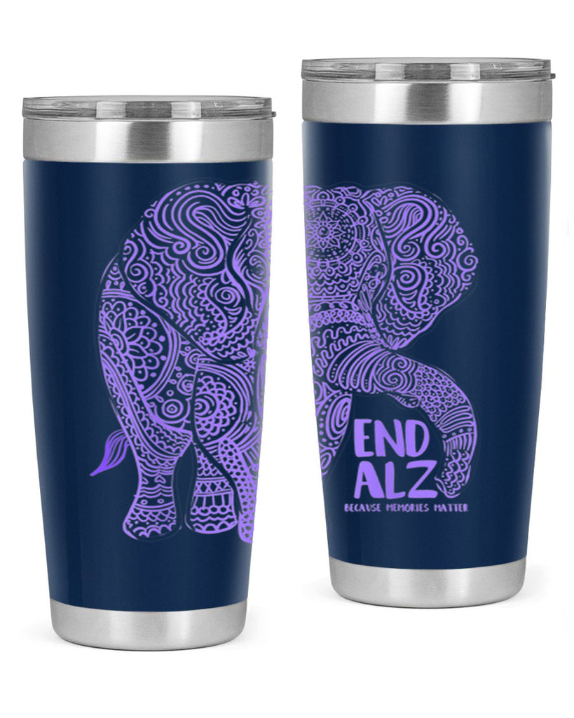 Purple Elephant Alzheimer Awareness 210#- alzheimers- Cotton Tank