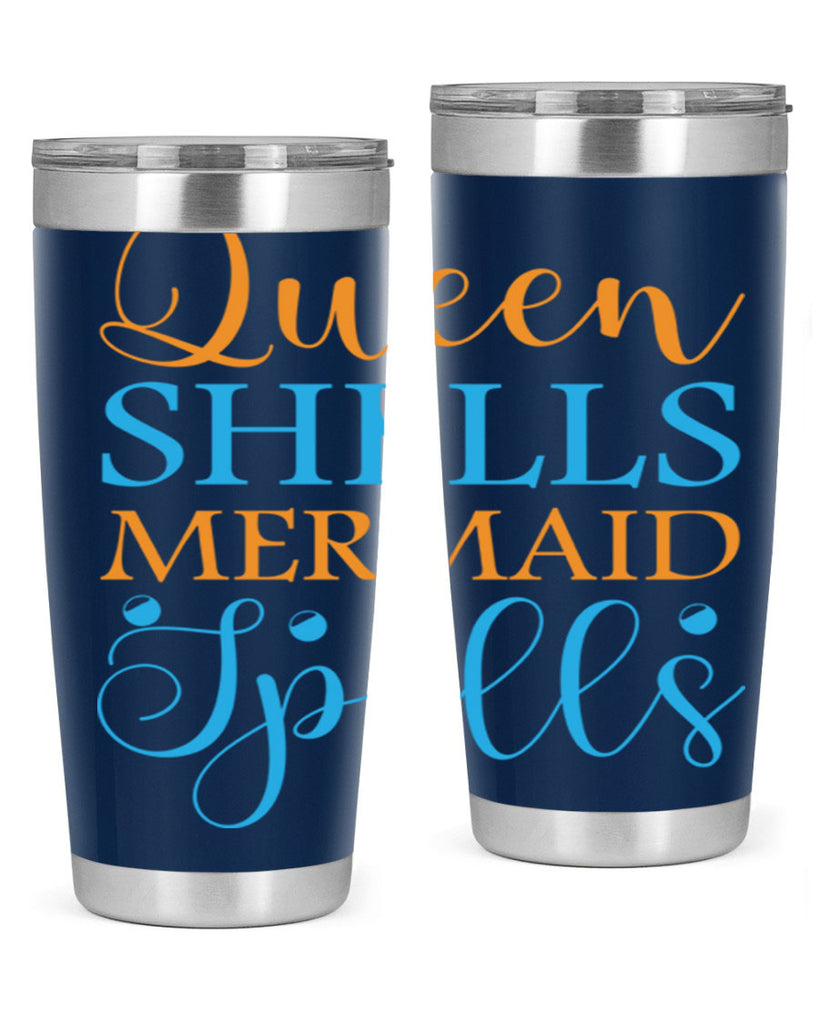 Queen Shells Mermaid Spells 546#- mermaid- Tumbler