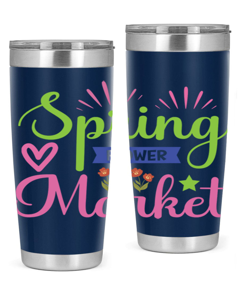 Spring Flower Market  487#- spring- Tumbler
