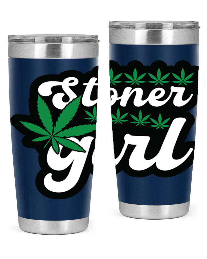 Stoner girl 263#- marijuana- Tumbler