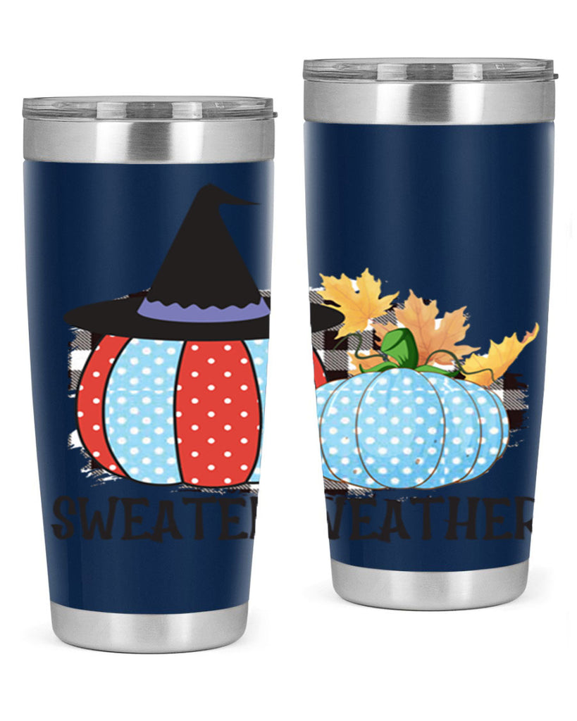 Sweater Weather Pumpkin Gnome 586#- fall- Tumbler