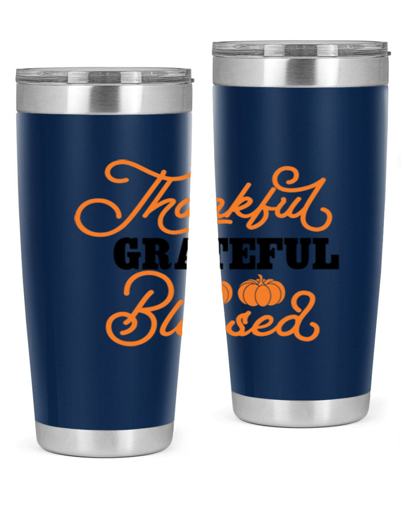 Thankful Grateful Blessed 604#- fall- Tumbler