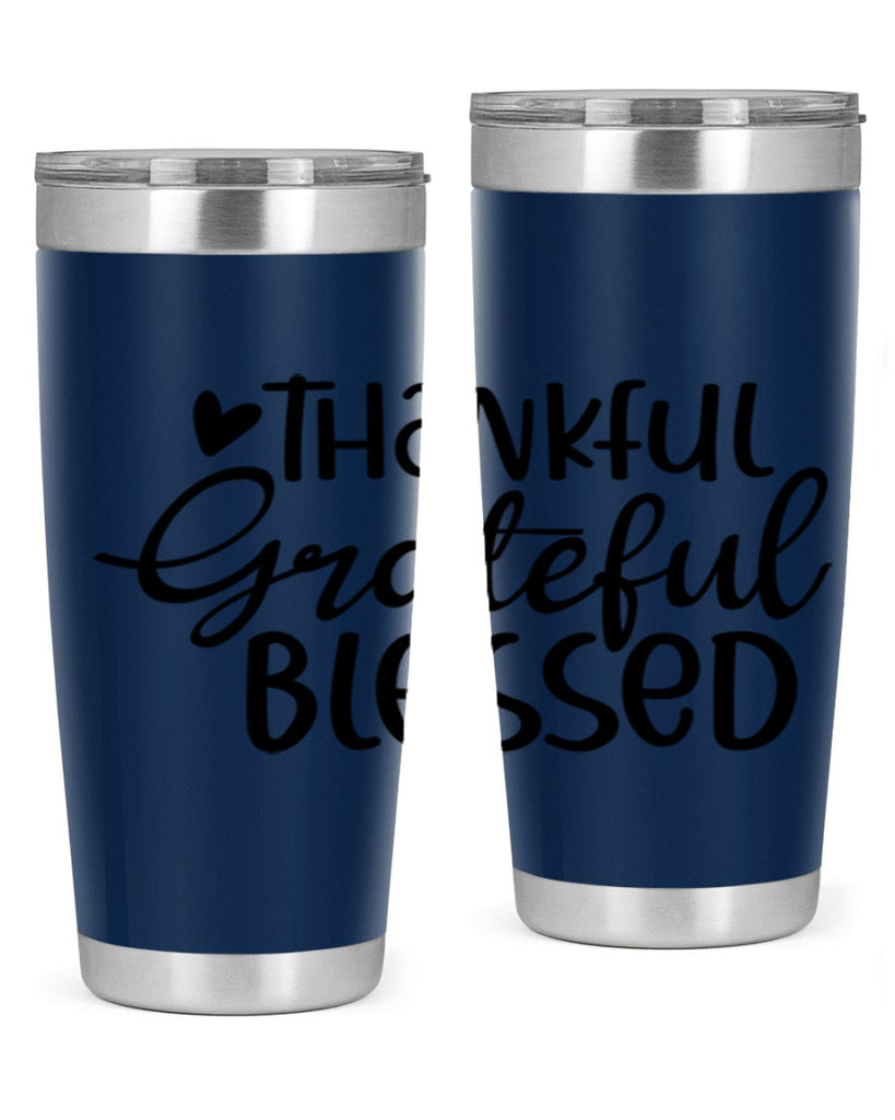 Thankful Grateful Blessed 605#- fall- Tumbler