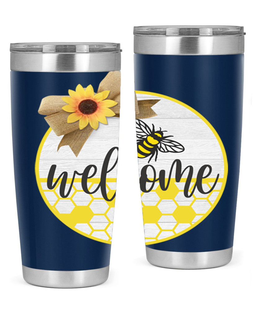 Welcome Bee and hive Mockup566#- spring- Tumbler