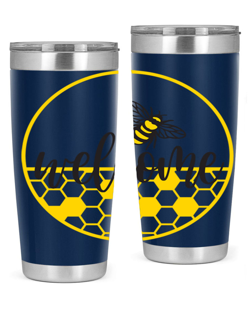 Welcome Bee and hive567#- spring- Tumbler