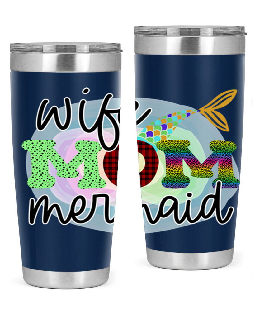 Wife Mom Mermaid 674#- mermaid- Tumbler