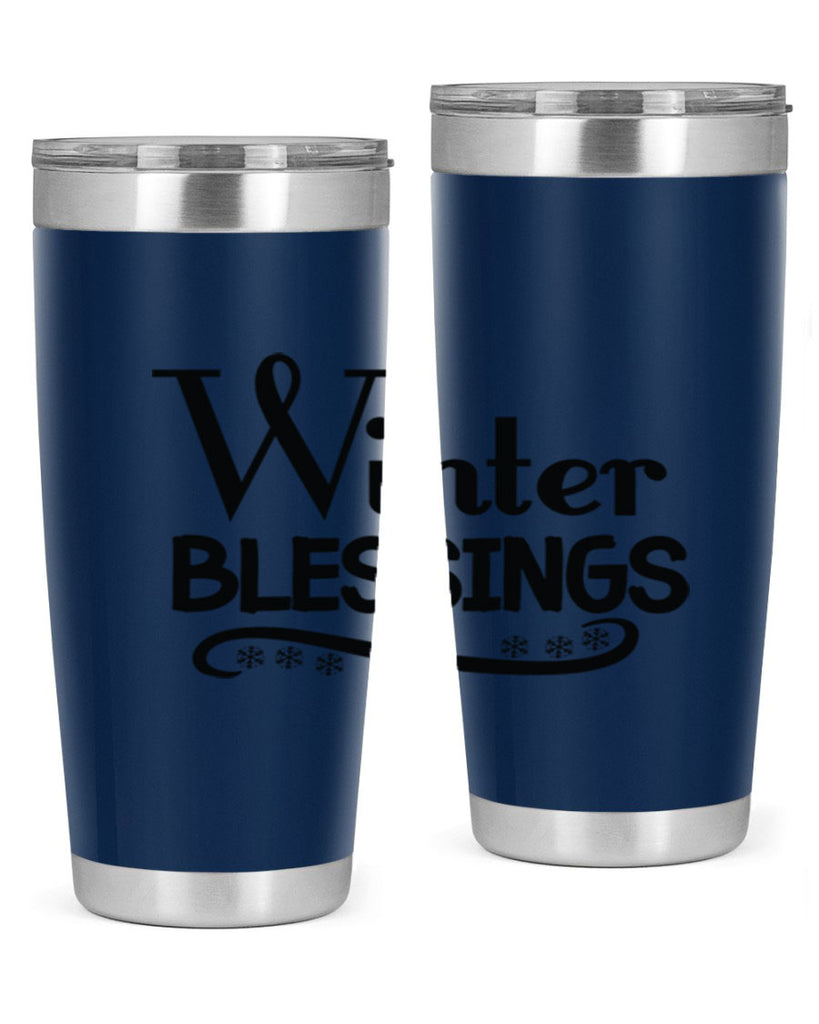 Winter Blessings 493#- winter- Tumbler