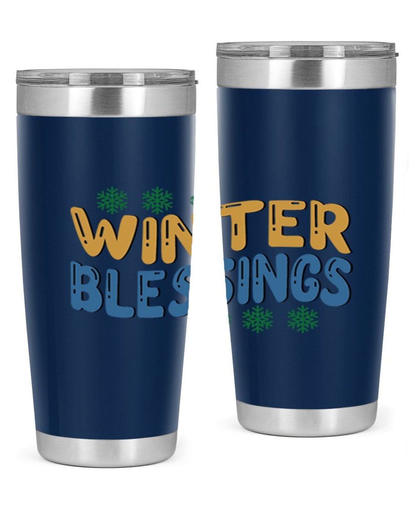 Winter Blessings 547#- winter- Tumbler