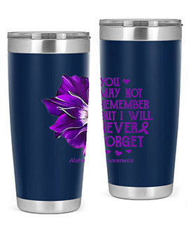 You may not remember but I will never forget alzheimer 223#- alzheimers- Tumbler