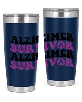 alzheimer survivor 9#- alzheimers- Tumbler