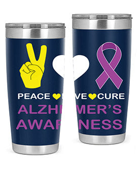 alzheimers awareness style 70#- alzheimers- Tumbler