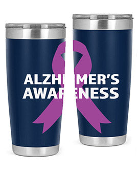 alzheimers awareness style 78#- alzheimers- Tumbler